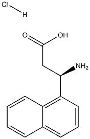 R-3-氨基-3-(1-萘基)丙酸盐酸盐,499977-24-1,结构式