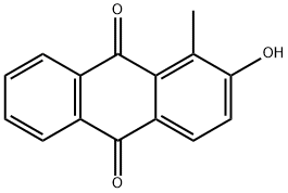 2-Hydroxy-1-methyl-anthraquinone Struktur