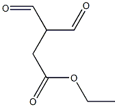 Butanoic acid, 3-formyl-4-oxo-, ethyl ester 化学構造式