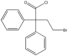 Benzeneacetyl chloride, a-(2-bromoethyl)-a-phenyl- Struktur