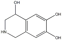 1,2,3,4-テトラヒドロイソキノリン-4,6,7-トリオール 化学構造式