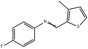 (4-fluorophenyl)[(3-methyl-2-thienyl)methylene]amine 结构式