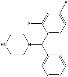 1-[(2,4-difluorophenyl)-phenylmethyl]piperazine,518971-85-2,结构式