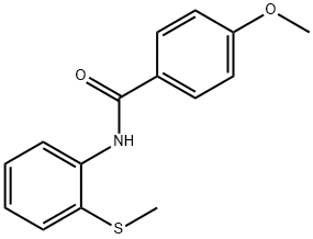 4-methoxy-N-(2-(methylthio)phenyl)benzamide Structure
