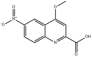 4-甲氧基-6-硝基喹啉-2-羧酸, 52144-28-2, 结构式