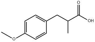 3-(4-Methoxy-phenyl)-2-methyl-propionic acid Struktur