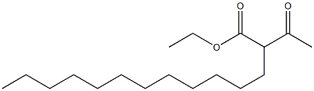 Tetradecanoic acid,2-acetyl-, ethyl ester Structure