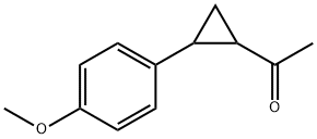 1-[2-(4-methoxyphenyl)cyclopropyl]ethanone Structure