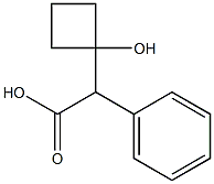 Benzeneacetic acid, a-(1-hydroxycyclobutyl)- Structure