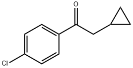 1-(4-クロロフェニル)-2-シクロプロピルエタノン 化学構造式
