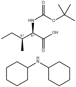 N-Boc-D-allo-isoleucine dicyclohexylammonium salt Struktur