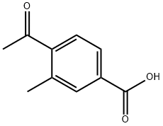 4-acetyl-3-methylbenzoic acid, 55860-36-1, 结构式