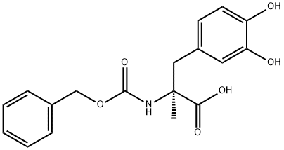 CBZ-L-3-(3,4-二羟基苯基)-2-甲基丙氨酸, 55943-93-6, 结构式