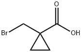 1-(ブロモメチル)シクロプロパンカルボン酸 化学構造式