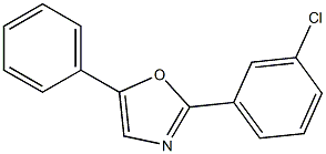 Oxazole,2-(3-chlorophenyl)-5-phenyl- Structure