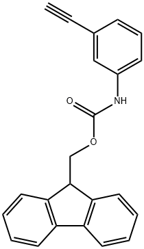 (9H-fluoren-9-yl)methyl (3-ethynylphenyl)carbamate Struktur
