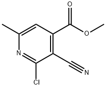 methyl 2-chloro-3-cyano-6-methylisonicotinate,59225-10-4,结构式