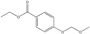 Benzoic acid, 4-(methoxymethoxy)-, ethyl ester Struktur