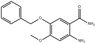 2-氨基-4-甲氧基-5-(苄氧基)苯甲酰胺 结构式