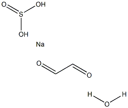 乙二醛 - 亚硫酸氢钠一水合物 结构式