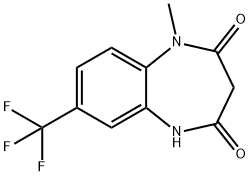 1-methyl-7-(trifluoromethyl)-1H-benzo[b][1,4]diazepine-2,4(3H,5H)-dione Structure