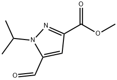 methyl 5-formyl-1-isopropyl-1H-pyrazole-3-carboxylate Structure