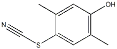 Thiocyanic acid, 4-hydroxy-2,5-dimethylphenyl ester Struktur