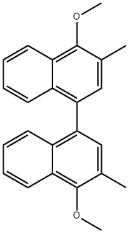 4,4'-二甲氧基-3,3'-甲基-[1,1']联萘,62012-55-9,结构式
