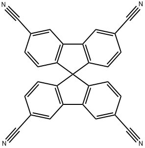 9,9'-spirobi[fluorene]-3,3',6,6'-tetracarbonitrile Structure
