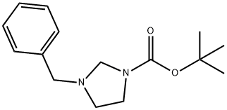 tert-Butyl 3-benzylimidazolidine-1-carboxylate Struktur