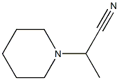 1-Piperidineacetonitrile, a-methyl- 化学構造式