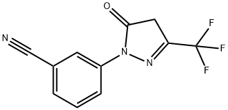 3-(5-oxo-3-(trifluoromethyl)-4,5-dihydro-1H-pyrazol-1-yl)benzonitrile Structure
