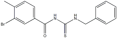 N-[(benzylamino)carbonothioyl]-3-bromo-4-methylbenzamide Struktur