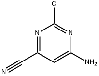 6-氨基-2-氯-4-氰基嘧啶, 64376-18-7, 结构式