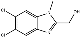 (5,6-dichloro-1-methyl-1H-benzimidazol-2-yl)-methanol Structure