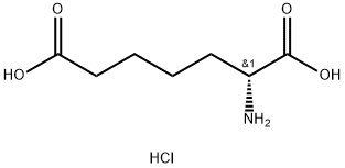 R-2-氨基庚二酸盐酸盐, 65084-21-1, 结构式