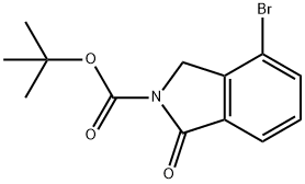4-Bromo-1-oxo-1,3-dihydro-isoindole-2-carboxylic acid tert-butyl ester Struktur