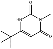 6-tert-butyl-3-methyl-1,2,3,4-tetrahydropyrimidine-2,4-dione Structure