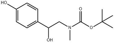 tert-butyl (2-hydroxy-2-(4-hydroxyphenyl)ethyl)(methyl)carbamate Structure