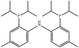 双[2-(二异丙基膦)-4-甲基苯基]胺,666856-94-6,结构式