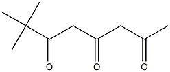 2,4,6-Octanetrione, 7,7-dimethyl- Structure