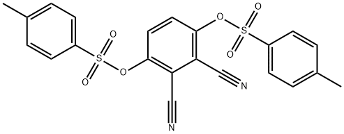 2,3-二氰基-1,4-亚苯基双(4-甲苯磺酸盐) 结构式