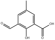 3-Formyl-2-hydroxy-5-methyl-benzoic acid Struktur