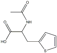 2-Acetamido-3-(thiophen-2-yl)propanoic acid Struktur