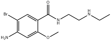 Benzamide, 4-amino-5-bromo-N-[2-(ethylamino)ethyl]-2-methoxy- Struktur