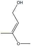 2-Buten-1-ol, 3-methoxy-, (2E)- Struktur