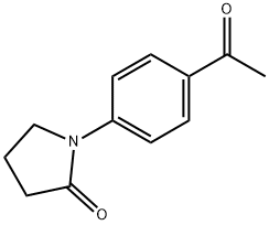 2-Pyrrolidinone, 1-(4-acetylphenyl)- Structure