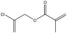 2-Propenoic acid, 2-methyl-, 2-chloro-2-propenyl ester Structure
