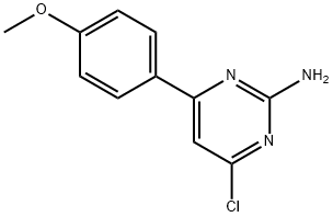 4-chloro-6-(4-methoxyphenyl)pyrimidin-2-amine Structure