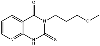 3-(3-methoxypropyl)-2-thioxo-2,3-dihydropyrido[2,3-d]pyrimidin-4(1H)-one,688793-21-7,结构式